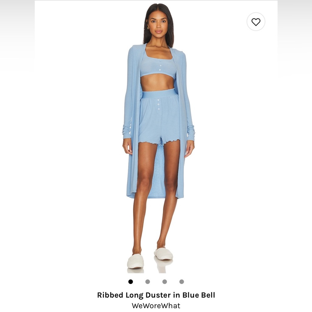 Ribbed long duster